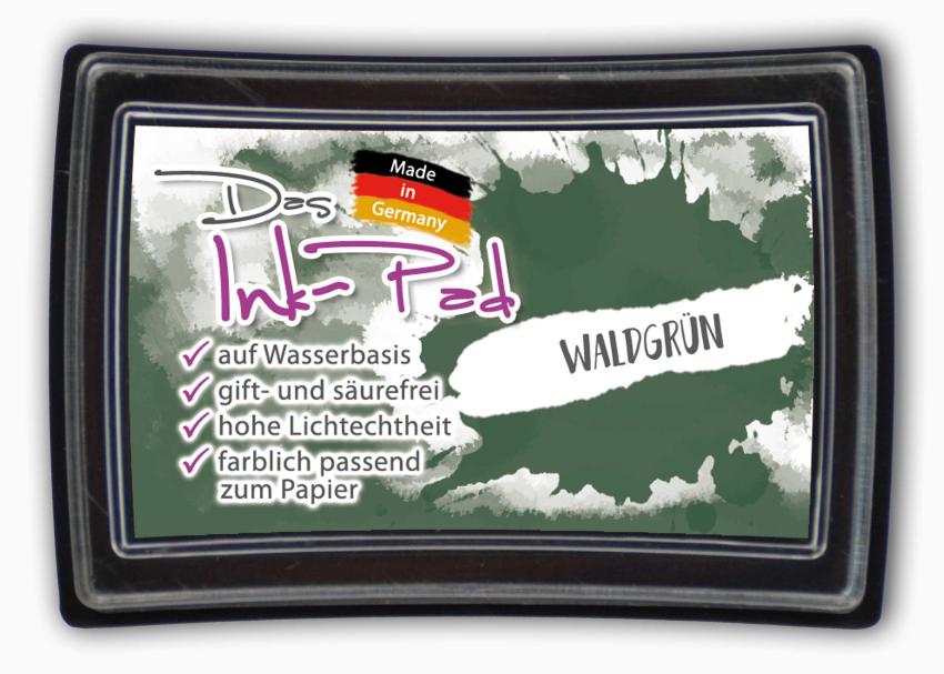 Das Ink-Pad - Stempelkissen 6 x 3,5cm waldgrün